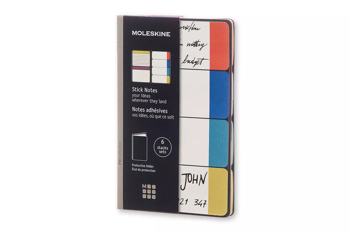 Een Moleskine Pro Collection 6 Stacks Sets Stick Notes koop je bij Moleskine.nl